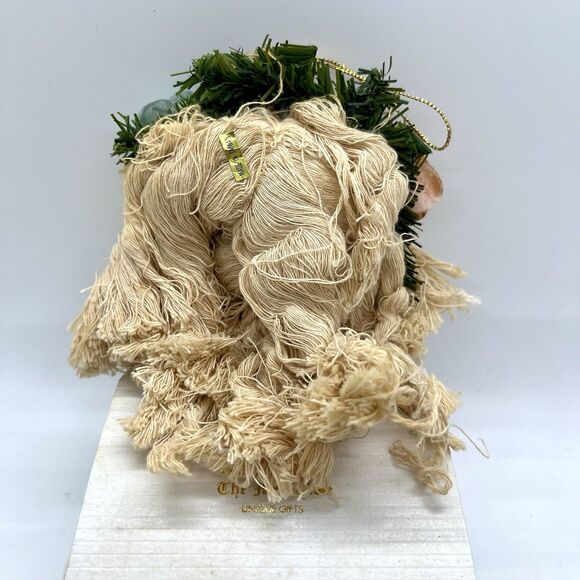 Vintage Father Christmas Santa Ornament 6” String Beard Folk Christmas - Picture 3 of 4